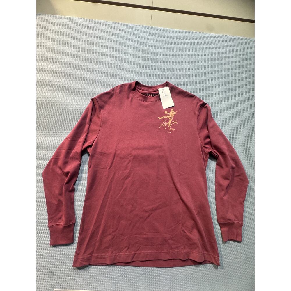 Jordan‎ Flight Graphic Men long sleeze Sz M Red  Brand New